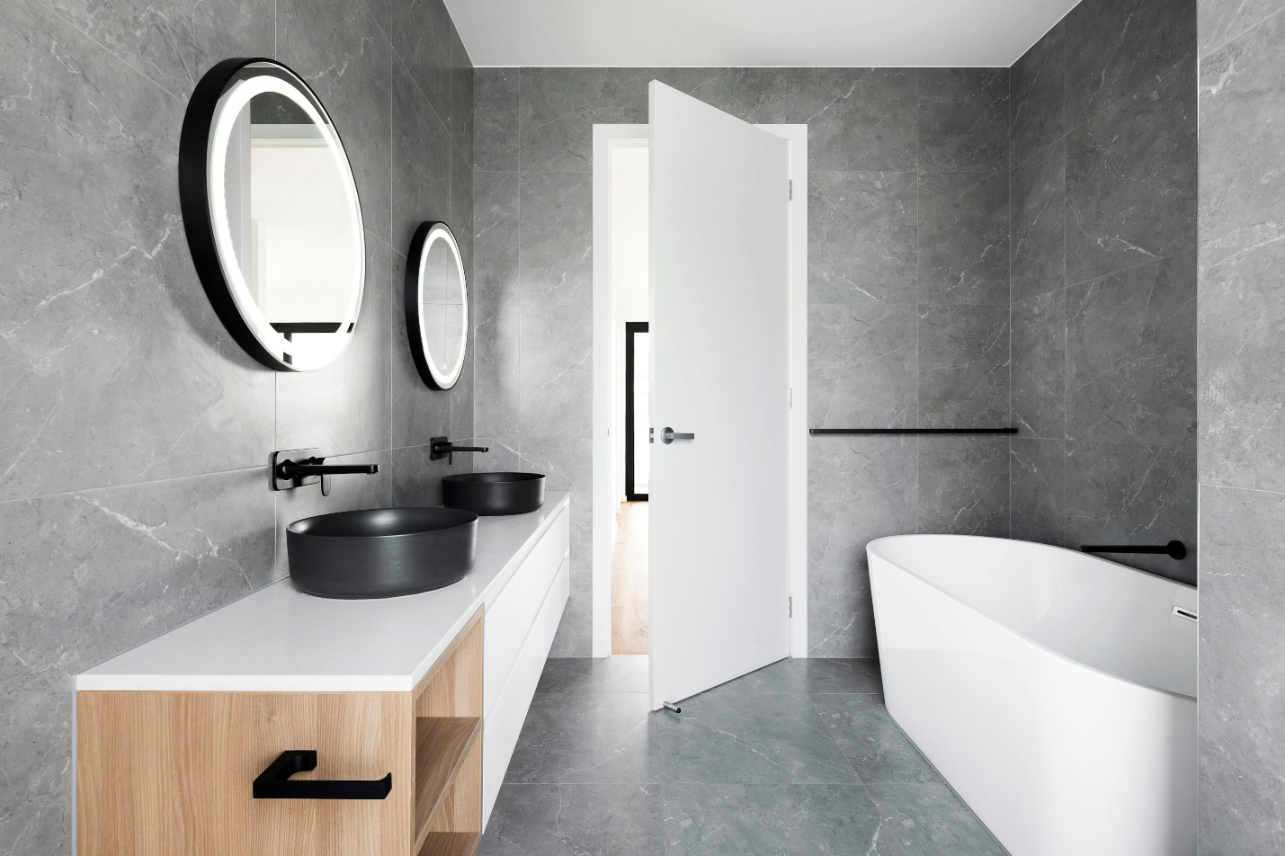 A bathroom after getting plumbing services in Eagan 